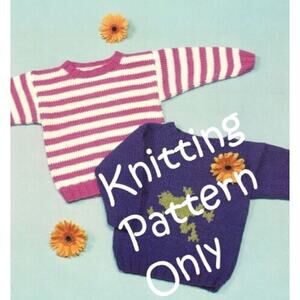 New Norah Gaughan Reynolds Ole Ole Frog Striped Pullover 82254 Knitting Pattern